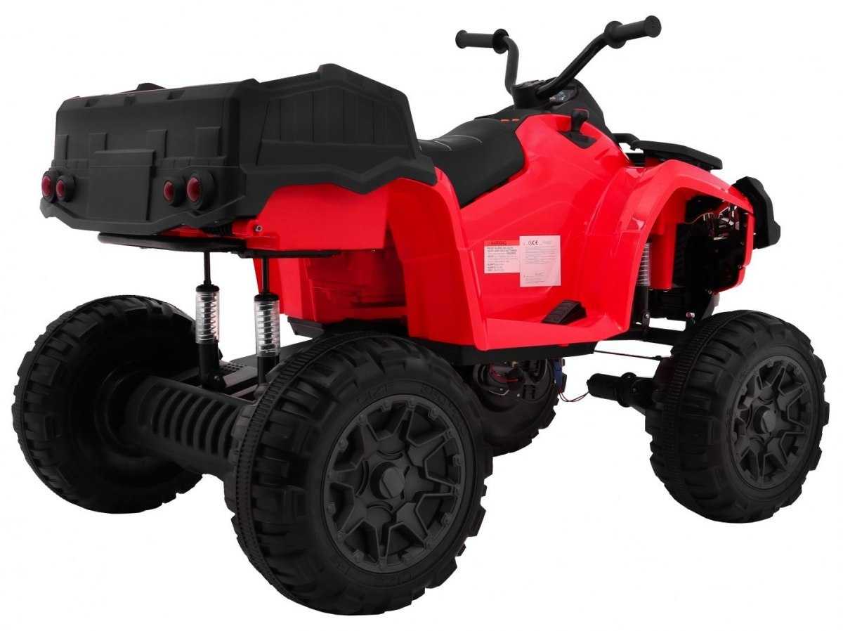 Keturratis Quad XL ATV su bagažine, raudonas