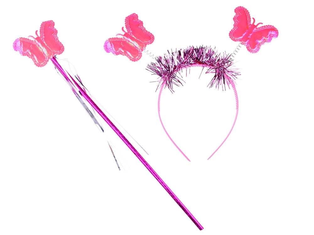 Mažosios fėjos -  drugelio kostiumas, rožinis