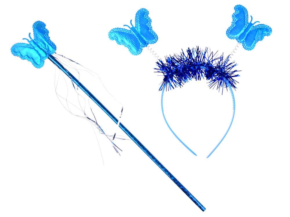 Mažosios fėjos -  drugelio kostiumas, mėlynas