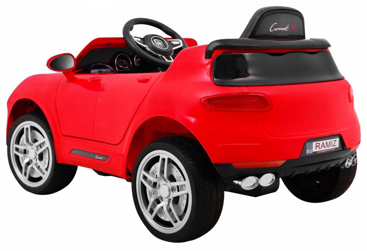Vienvietis elektromobilis Turbo-S, raudonas