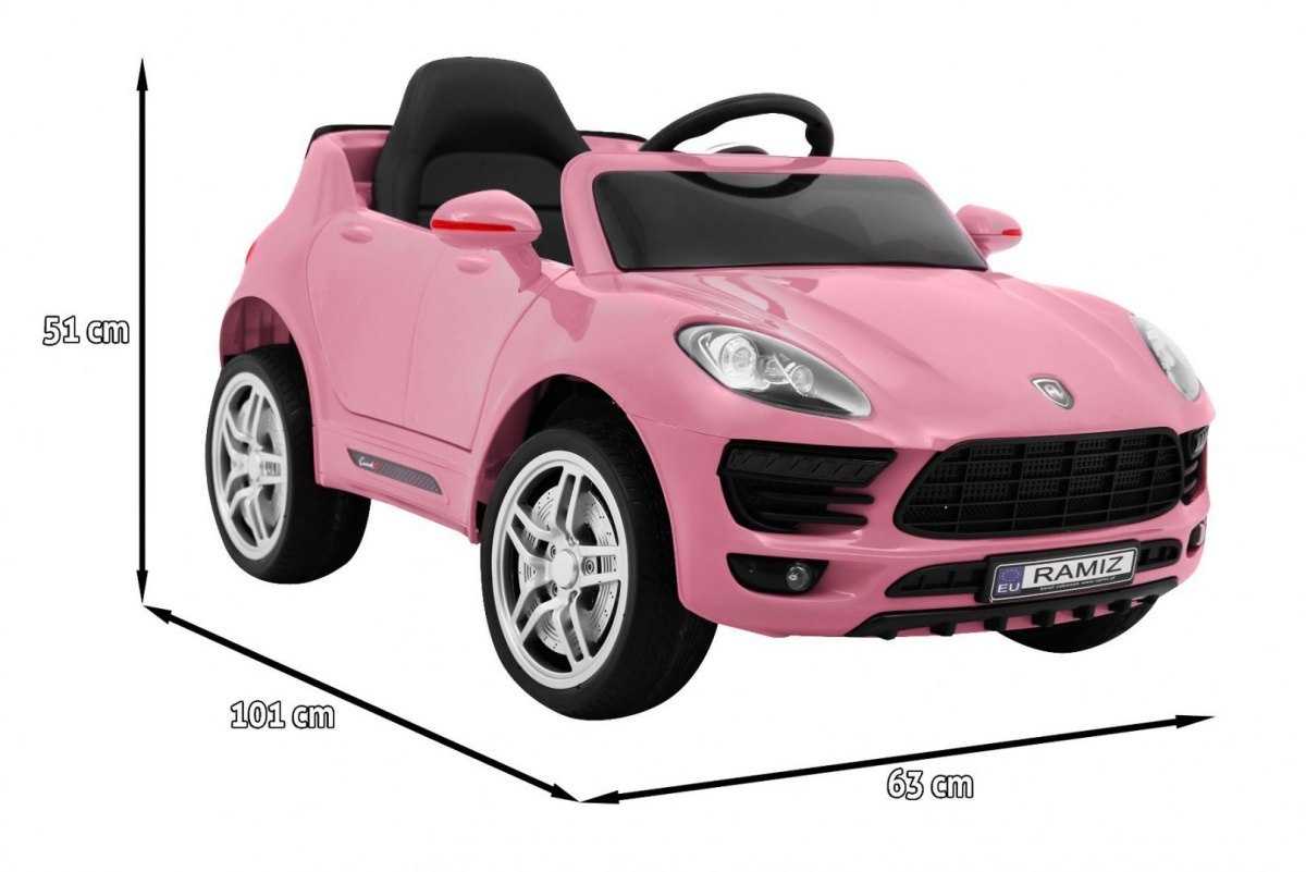 Vienvietis elektromobilis Turbo - S, rožinis