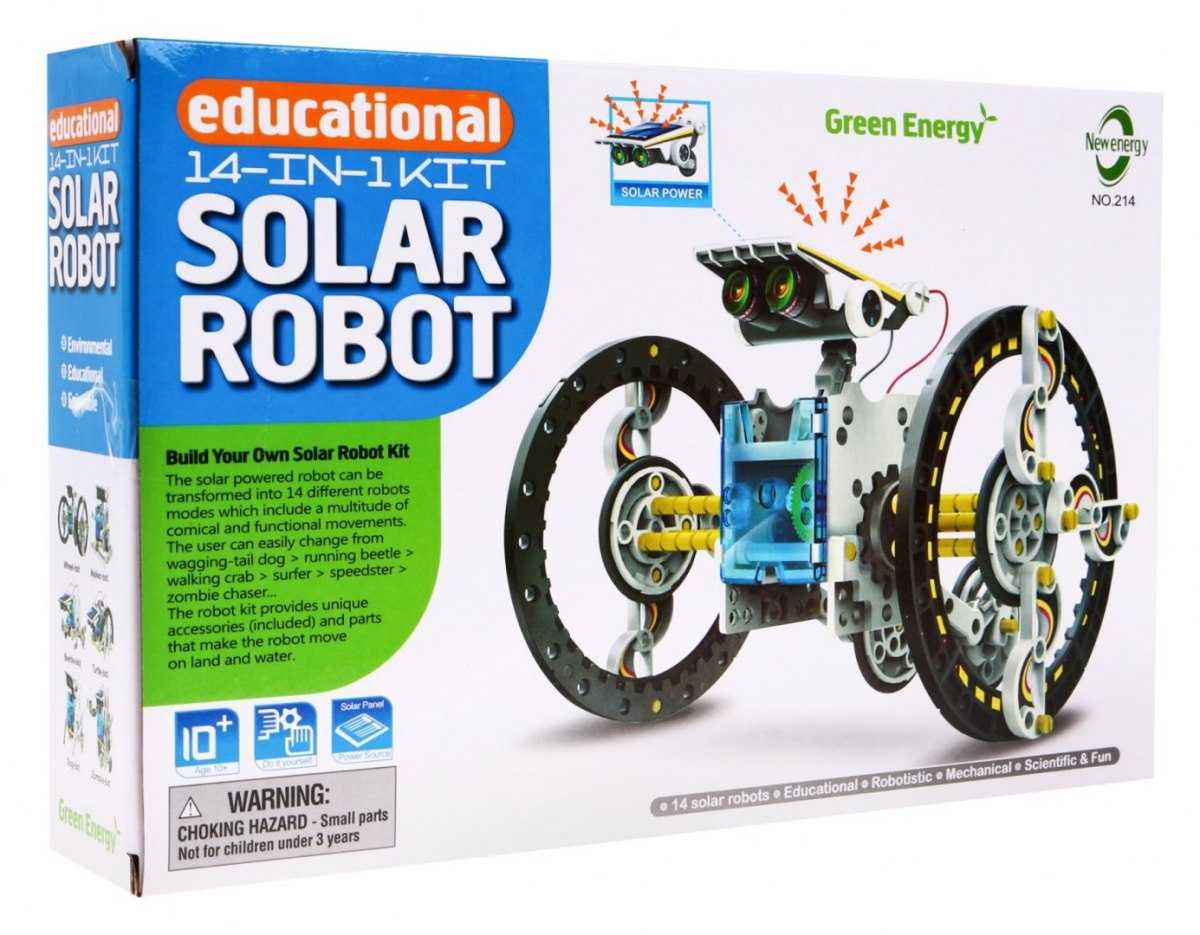 Mokslinis rinkinys - Solar Robot, 14in1