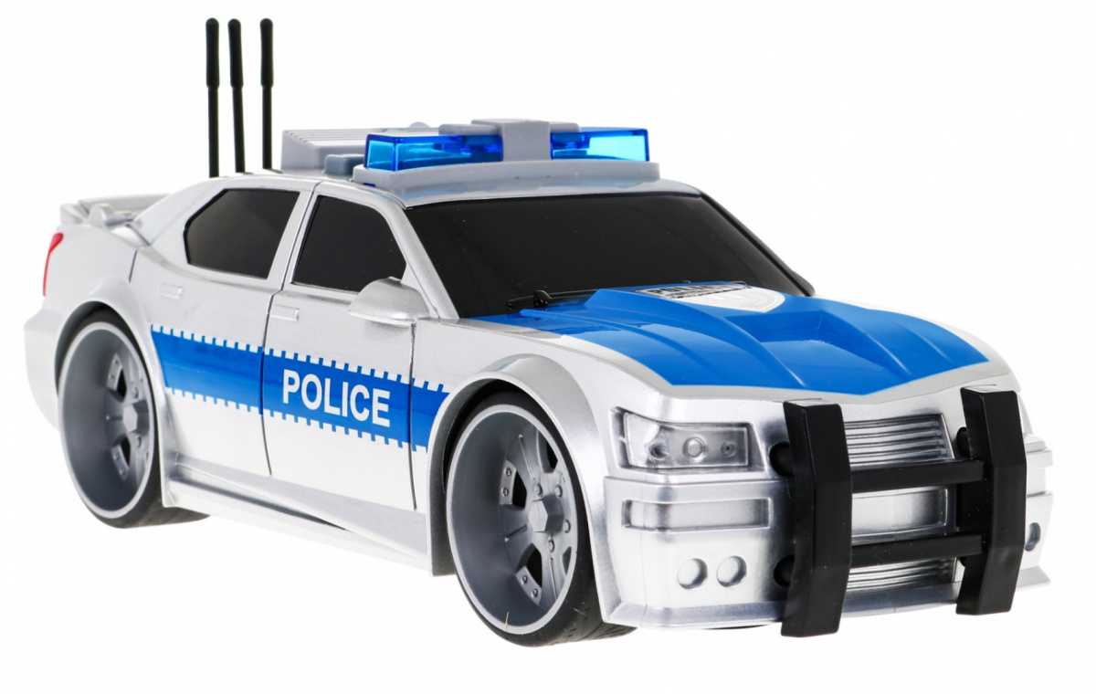 Policijos automobilis su garso ir šviesos efektais