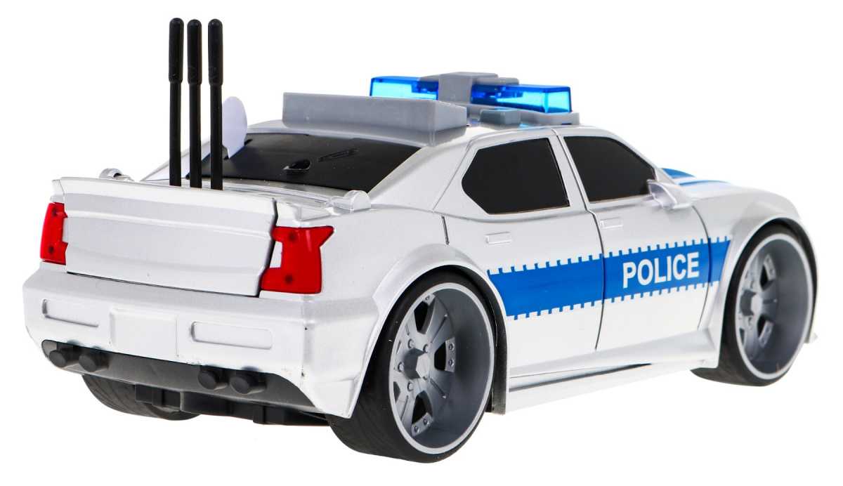 Policijos automobilis su garso ir šviesos efektais