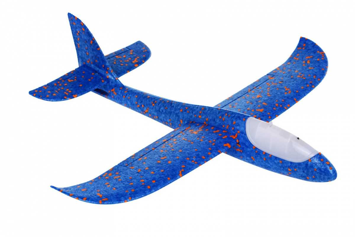 Putų polistirolo lėktuvėlis, mėlynas