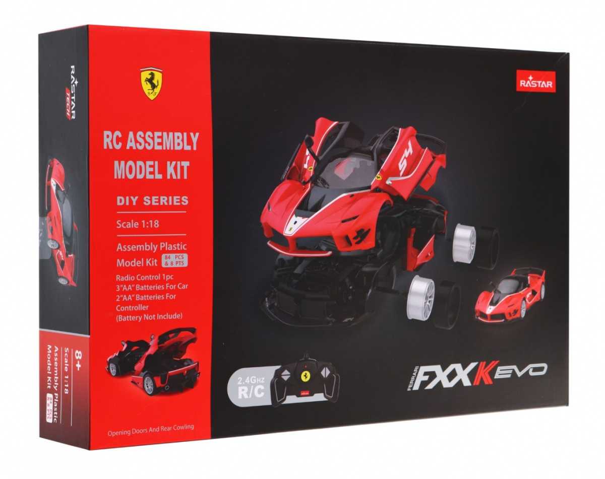 Nuotoliniu būdu valdomas Ferrari FXX-K RASTAR, raudonas