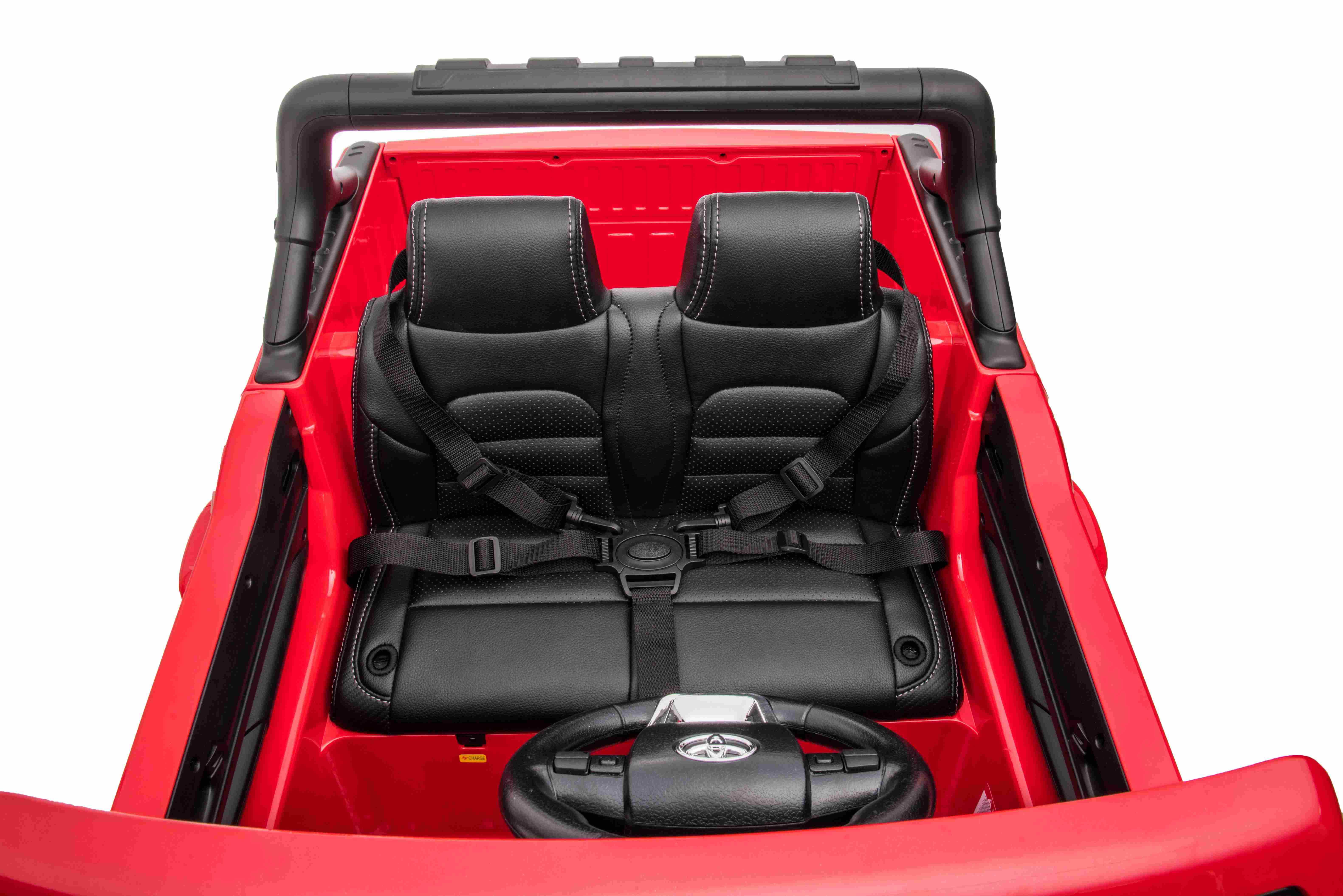 Vienvietis elektromobilis Toyota Hillux, raudonas