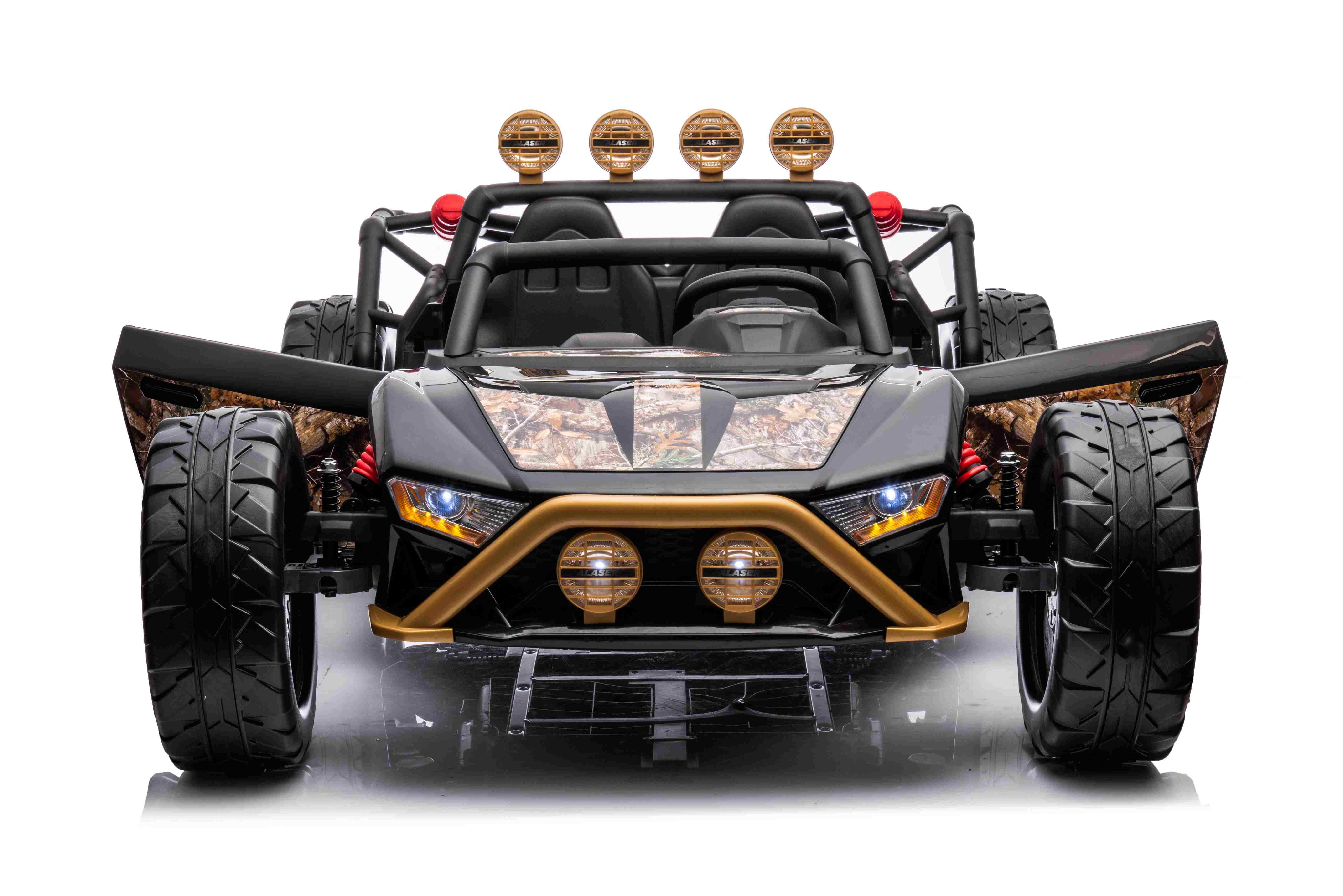 Buggy Racing 5 dvivietis elektromobilis, juodas/rudas