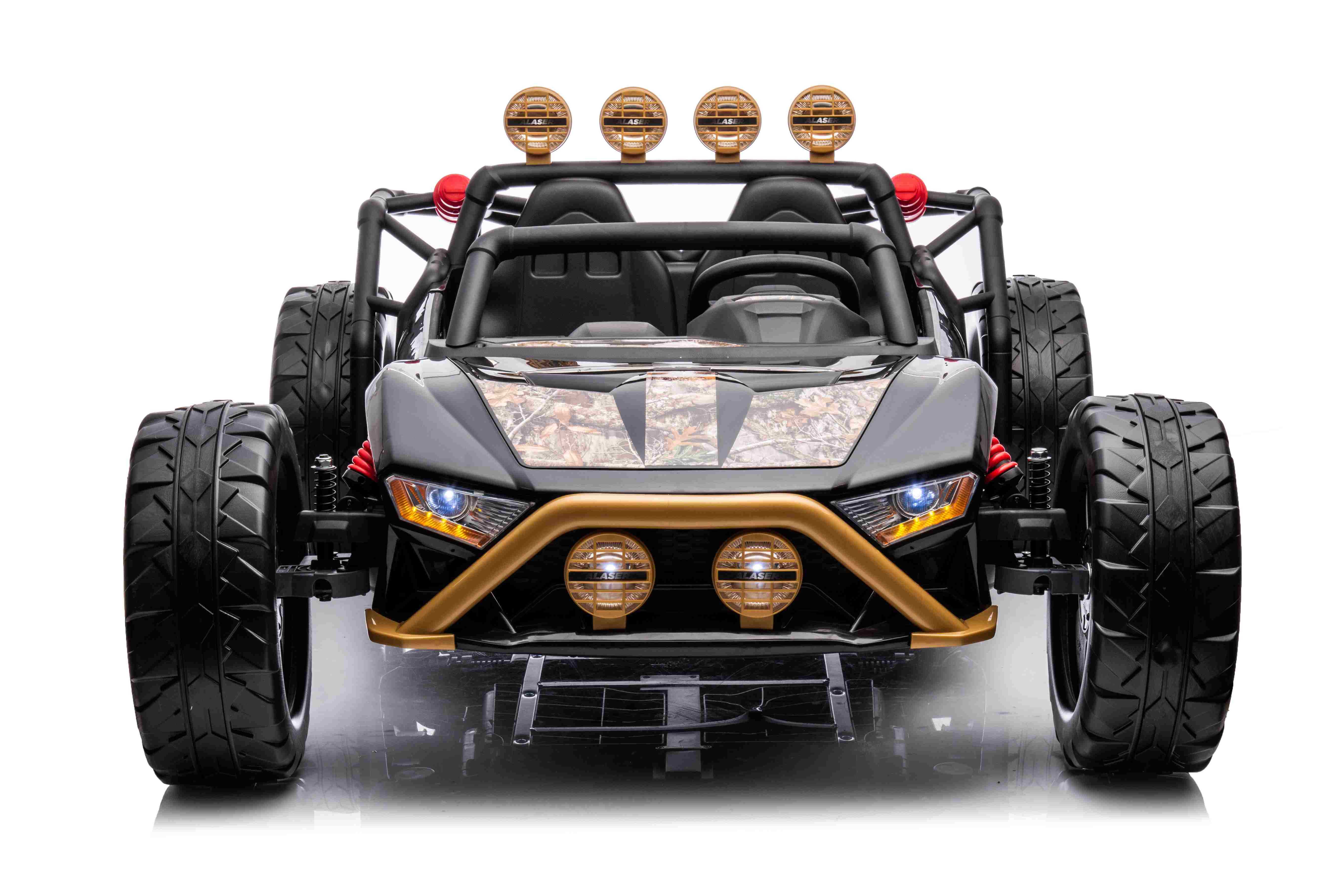 Buggy Racing 5 dvivietis elektromobilis, juodas/rudas