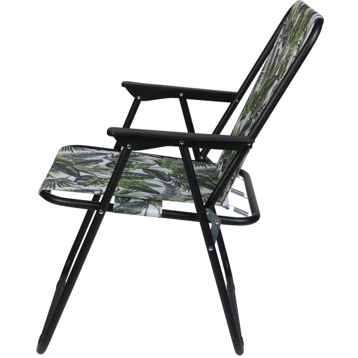 Sulankstoma turistinė kėdė su porankiais, 52x44x75 cm