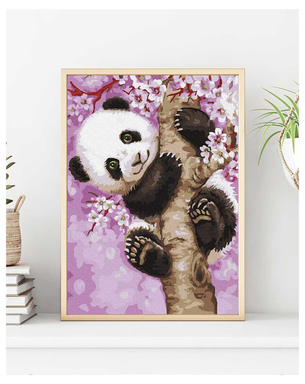 Tapyba pagal skaičius, Panda 30x50 cm