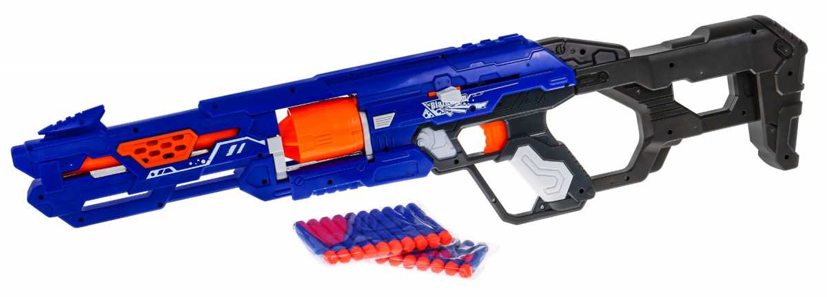 Vaikiškas šautuvas Blaze Storm su 20 šovinių, mėlynas