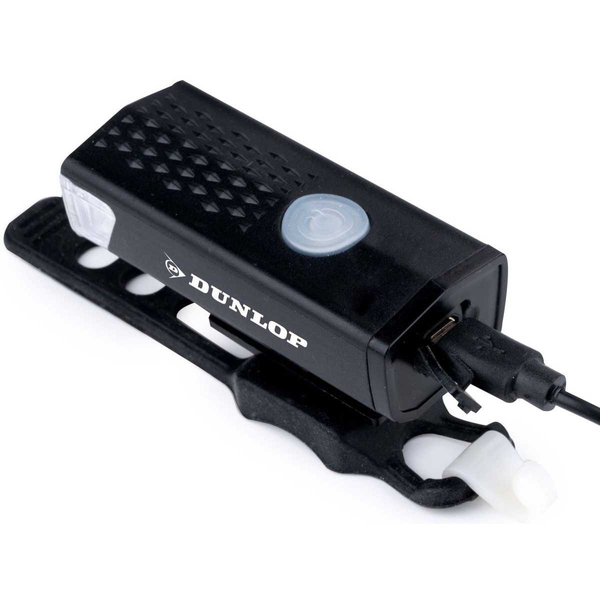 Led dviračio žibintų rinkinys priekyje ir gale Dunlop USB įkrovimas