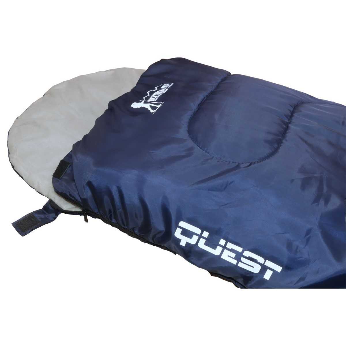 Quest turistinis miegmaišis 210x70 cm, tamsiai mėlynas 