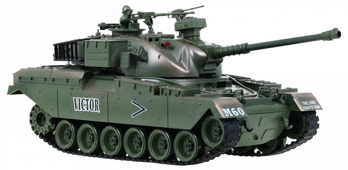 Nuotoliniu būdu valdomas tankas M-60, žalias