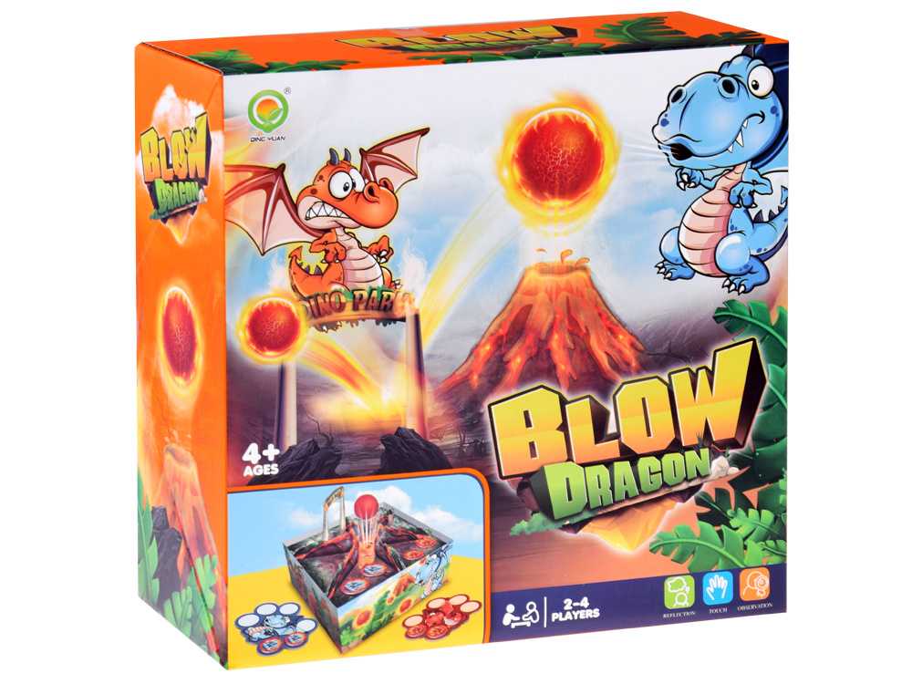 Šeimyninis arkadinis žaidimas Dragon Volcano blow