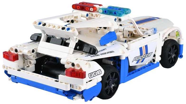 Konstruktorius - policijos automobilis su nuotolinio valdymo pultu, 430 elementų