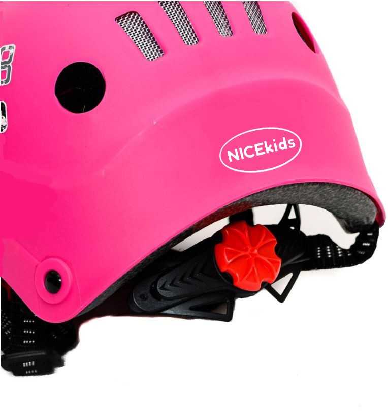 Vaikiškas apsauginis šalmas - NiceKids, rožinis