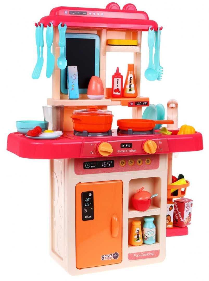 Moderni vaikiška virtuvėlė, rožinė, 63x22x45,5