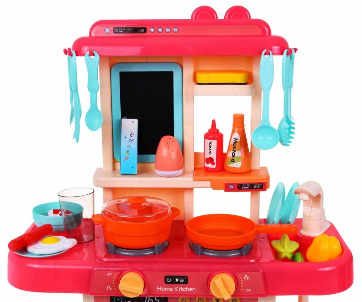 Moderni vaikiška virtuvėlė, rožinė, 63x22x45,5