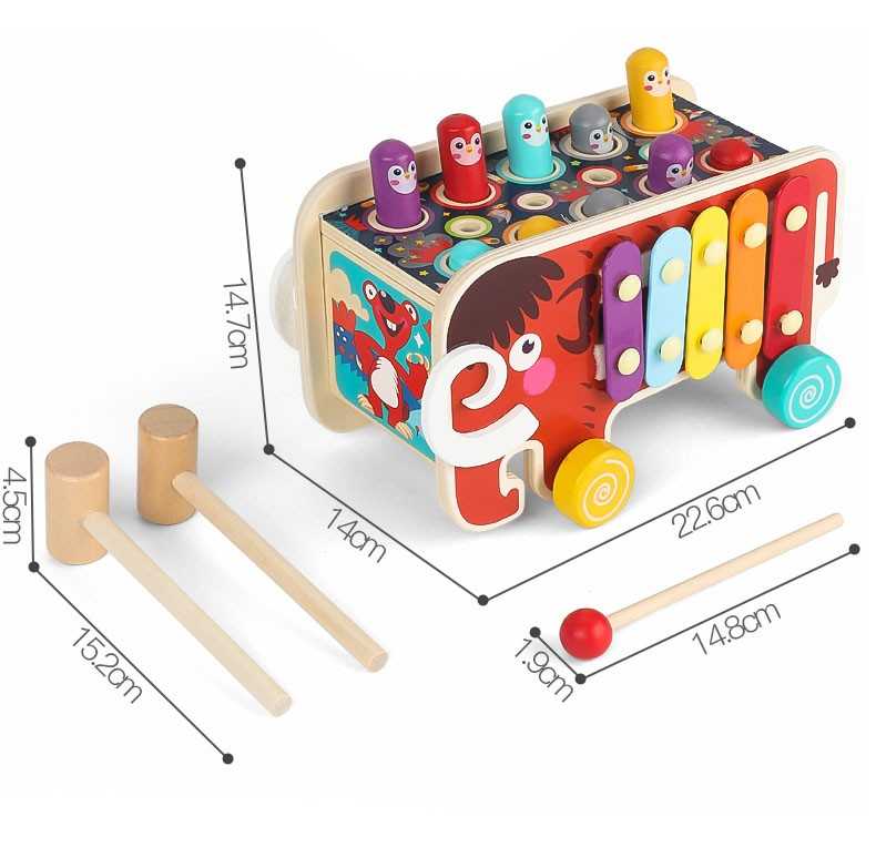 Interaktyvus medinis žaislas - Mamutas