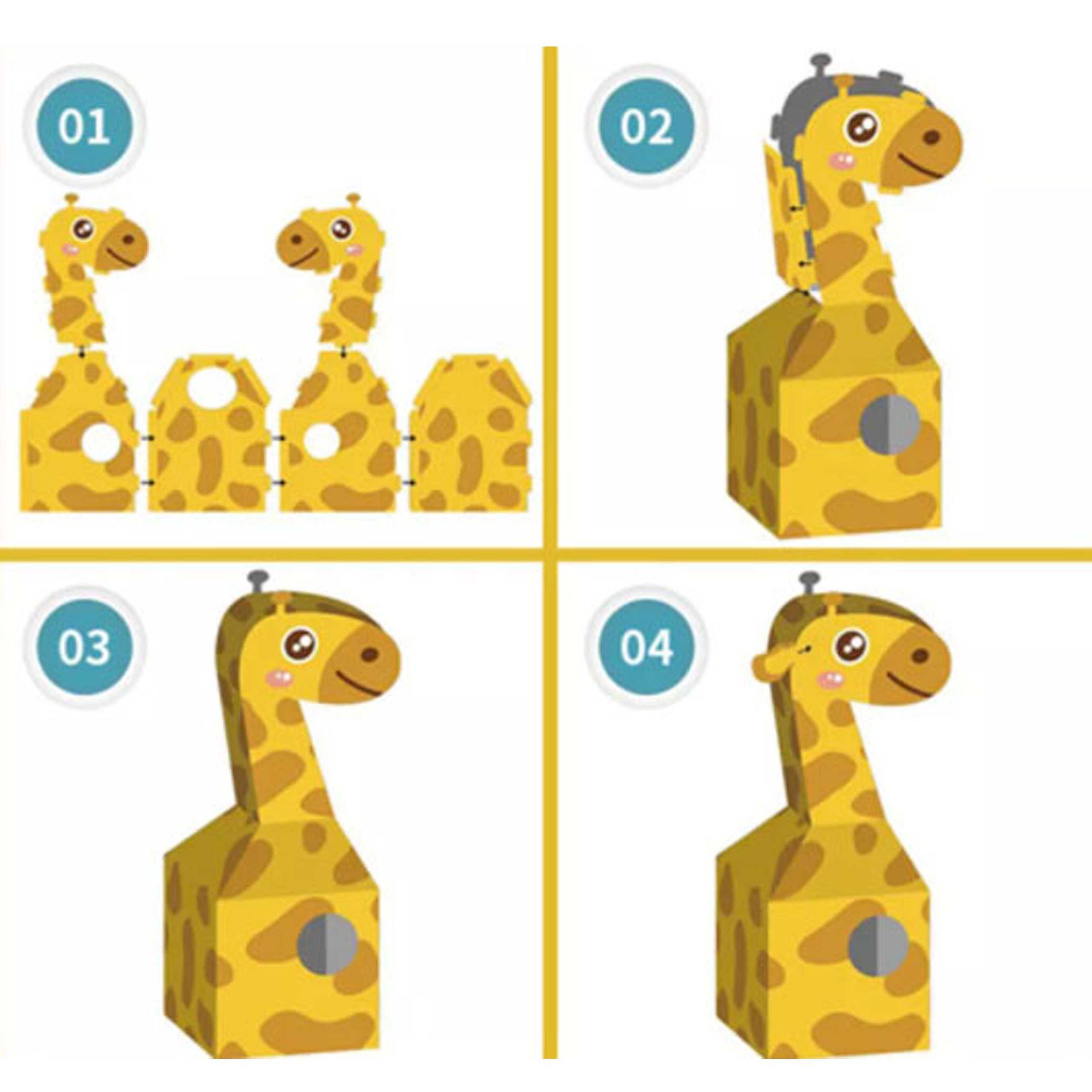 Žirafos kostiumas vaikams iš kartono DIY