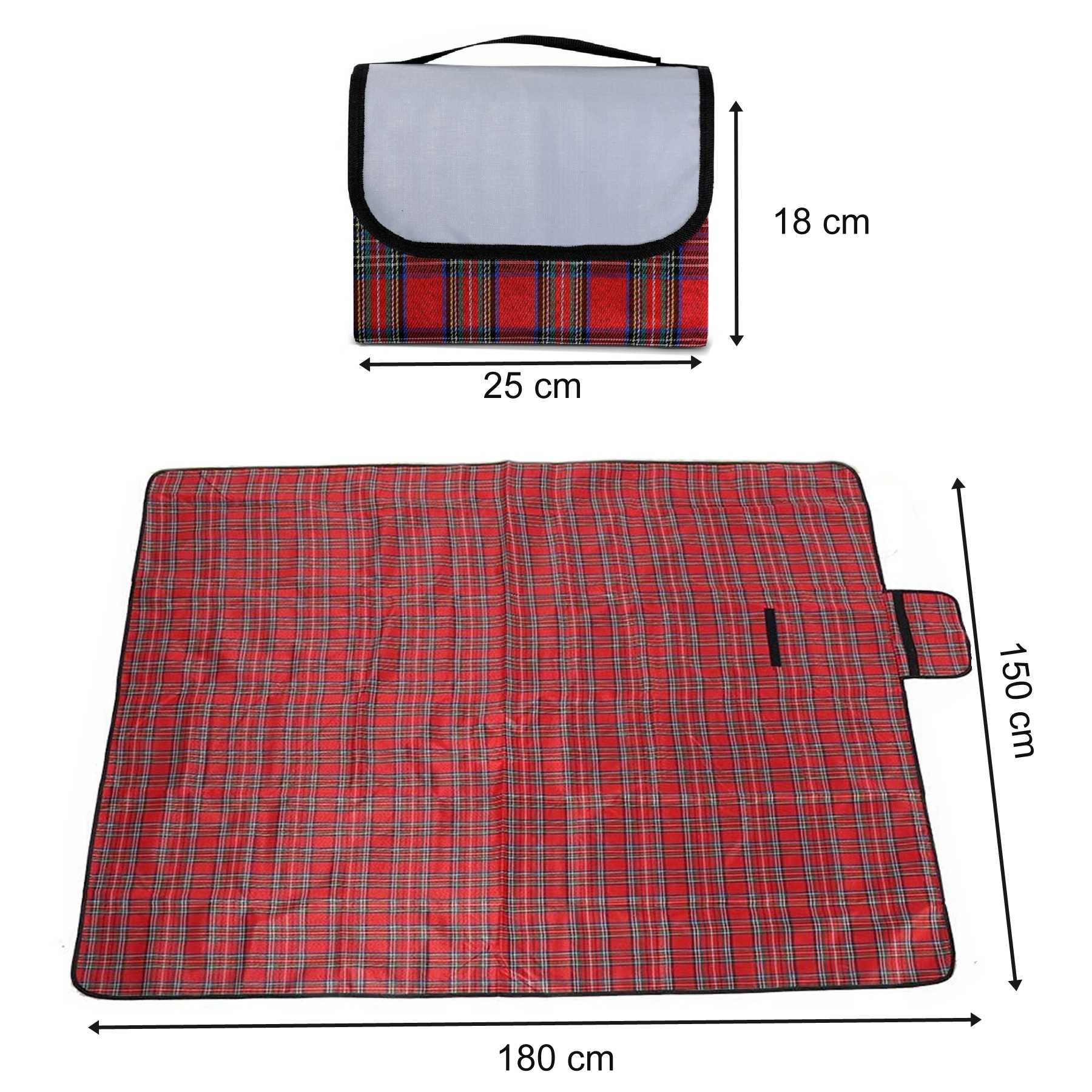 Pikniko antklodė 150x180 cm, radon