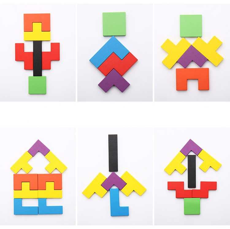 Medinė dėlionė „Tetris“, B