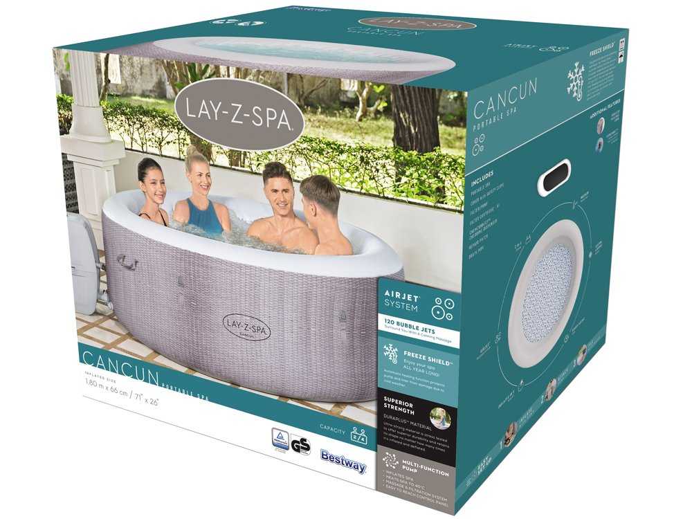 Bestway sūkurinė vonia Lay-Z-Spa CANCUN, 4 asmenims