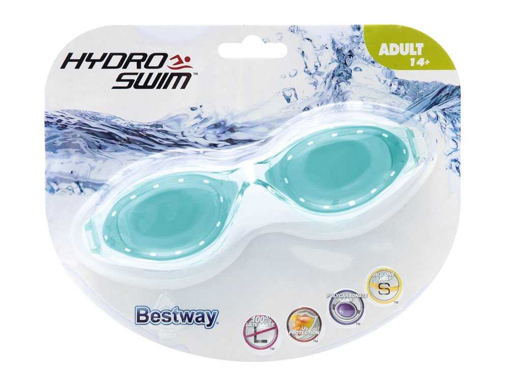 Plaukiojimo akiniai Bestway Hydro-Swim ™, šviesiai žali 