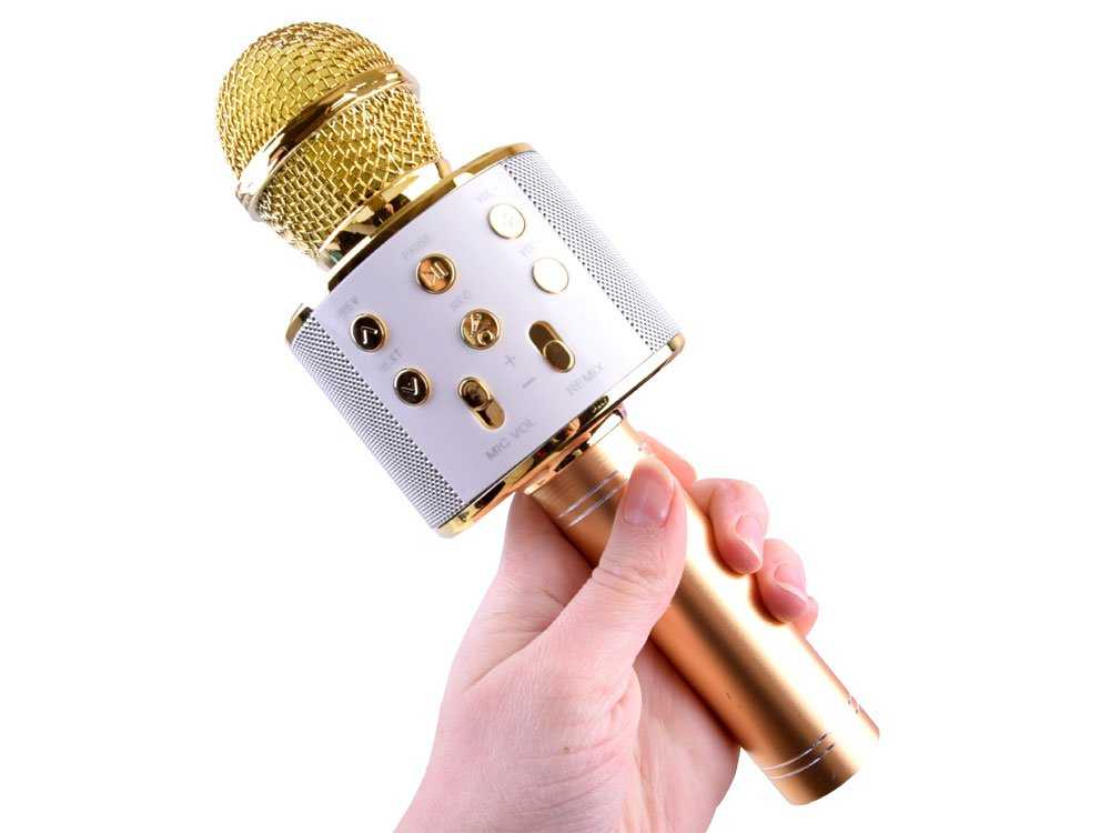 Belaidis mikrofonas, auksinis