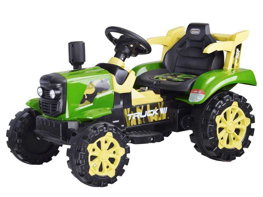 Elektrinis traktorius, žalias