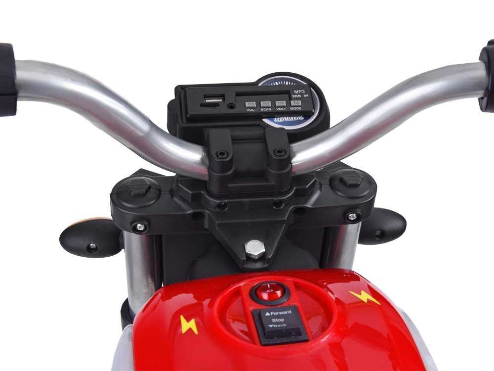 Elektrinis motociklas „Street BOB“, raudona