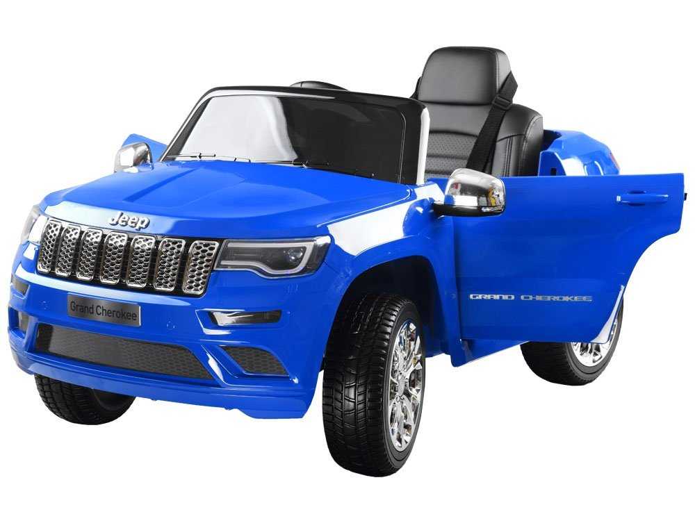 Vienvietis elektromobilis  Jeep Grand Cherokee, lakuotas-mėlynas