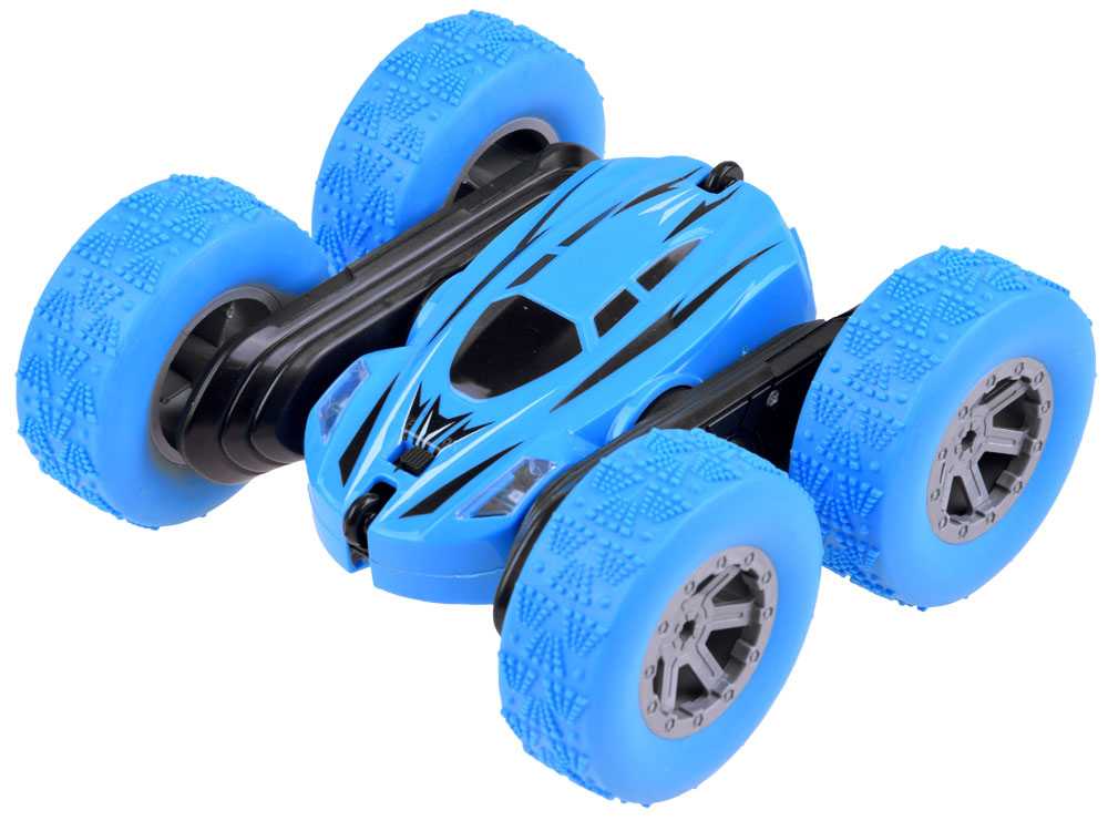 Nuotoliniu būdu valdomas akrobatinis automobilis - Stunt, mėlynas