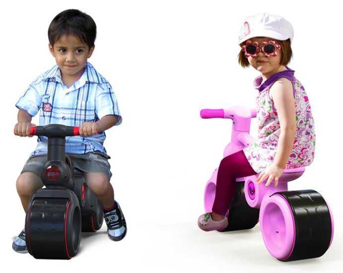Vaikiškas paspiriamas dviratis, rožinis