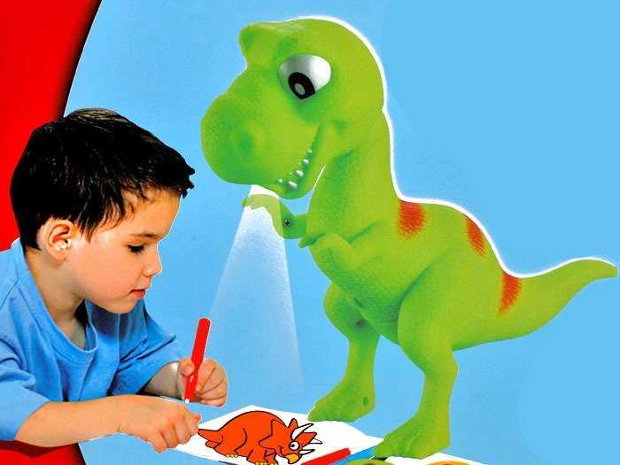 Vaikiškas žaislas dinozauras - projektorius