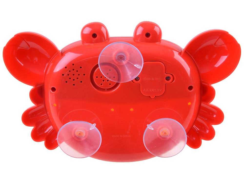 Interaktyvus vonios žaislas Krabas, raudonas