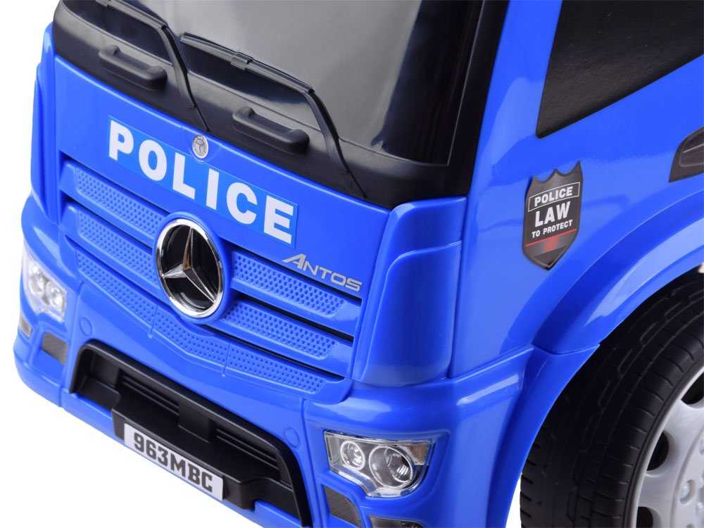 Paspiriama mašinėlė Mercedes Police, mėlyna