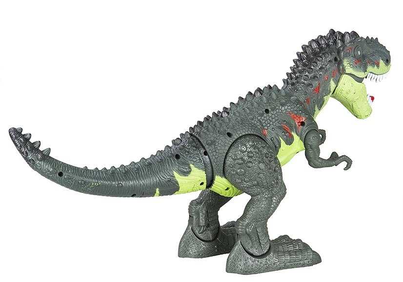 Baterijomis valdomas dinozauras „Tyrannosaurus Rex“, žalia