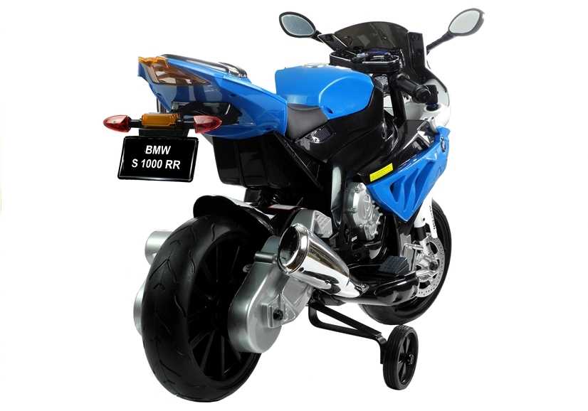 Elektrinis motociklas BMW, mėlynas