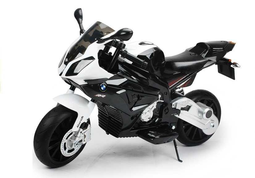 Elektrinis motociklas BMW S1000RR, juodas