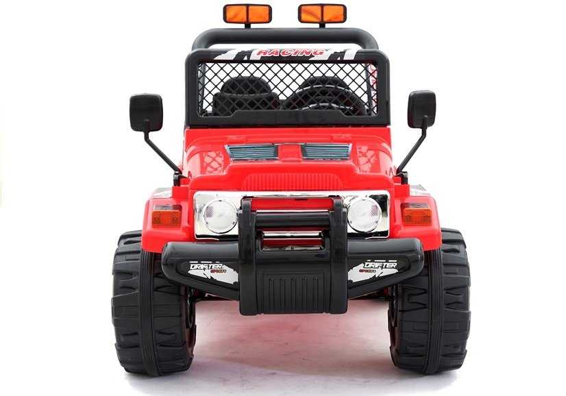 Vienvietis elektromobilis Jeep Raptor 4x4, raudonas