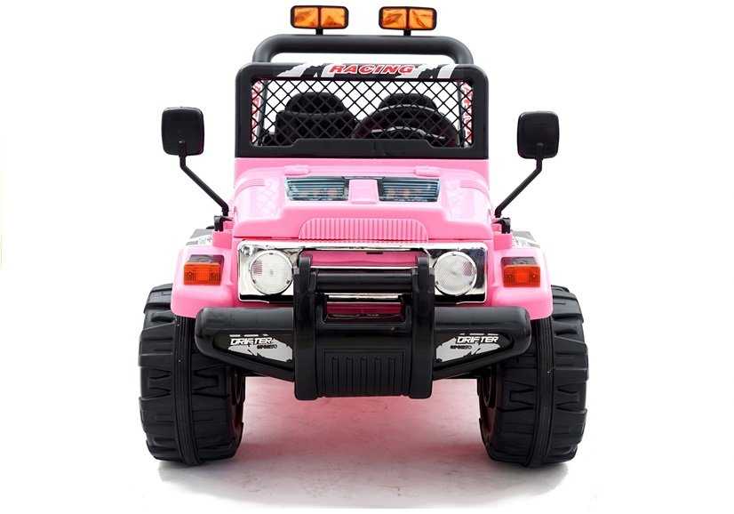 Vienvietis elektromobilis Jeep Raptor 4x4, rožinis