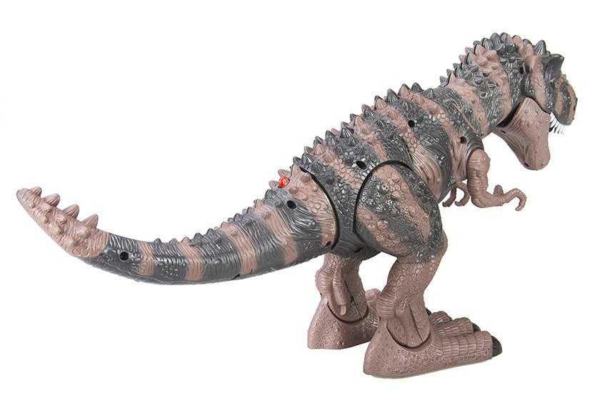Baterijomis valdomas dinozauras „Tyrannosaurus Rex“ , rudas