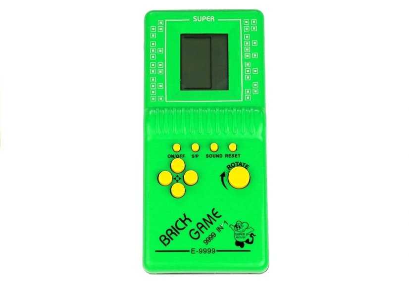 Elektroninis žaidimas Tetris, žalias
