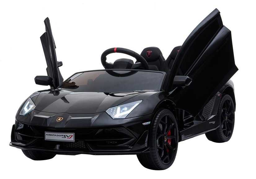 Vaikiškas vienvietis elektromobilis Lamborghini Aventador, juodas