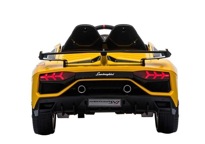 Vaikiškas vienvietis elektromobilis Lamborghini Aventador, geltonas