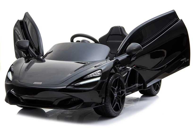 Vaikiškas vienvietis elektromobilis McLaren 720S, juodas