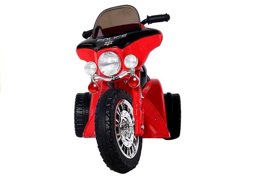 Elektrinis policininko motociklas JT568, raudonas
